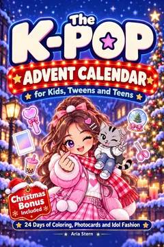 Front cover of The KPop Advent Calendar for Kids, Tweens and Teens